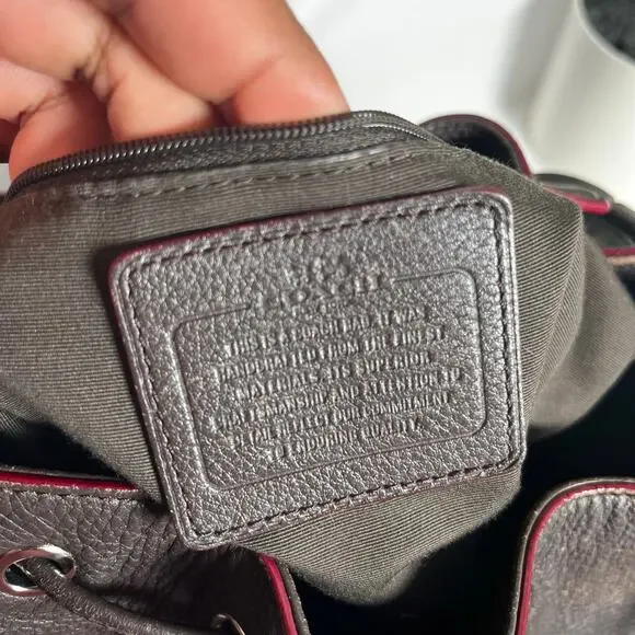 COACH Vintage Y2K Monogram Billie Leather and Canvas Backpack - Picture 9 of 14